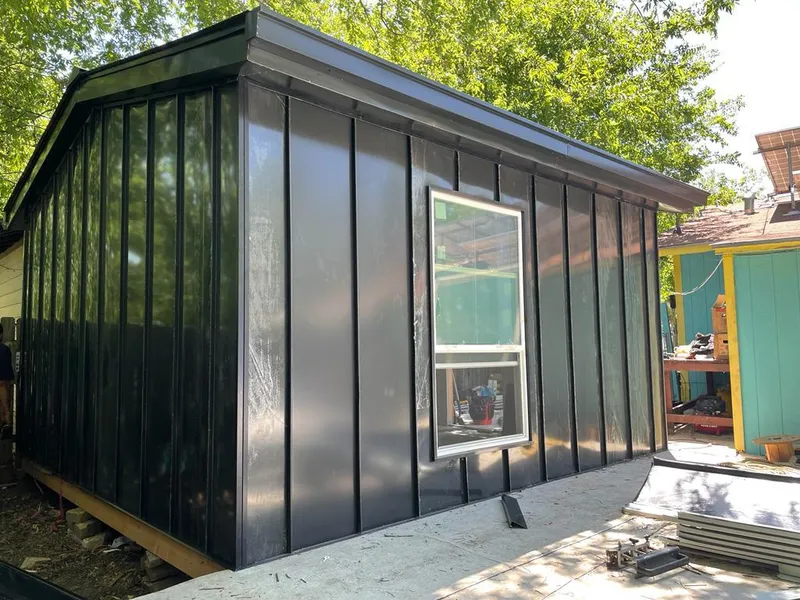 Black standing seam metal wall panels for Roof Inspection in Haddam